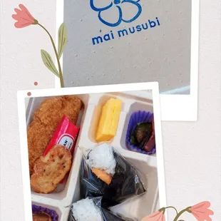 A delicious musubi bento!