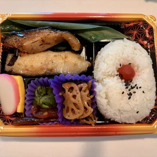 Miso butter fish bento