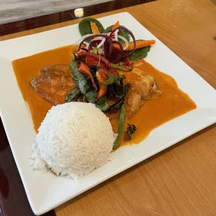Spicy Fish and Panang Sauce
