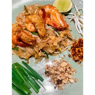 Pad Thai (our style pad Thai isn&apos;t too sweet but it is tangy and bold)