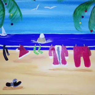 Such a fun idea for a Hawaiian Christmas!
