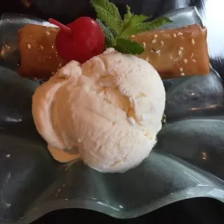 71. Crispy Banana with Coconut Ice Cream