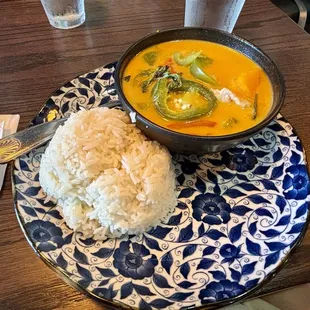 Pumpkin Curry with Rice