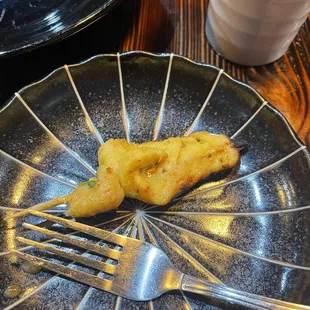 They did burn off a skewer and not tell us. Almost bit into it and stabbed myself   Satay Chicken