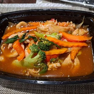 Spicy Thai with chicken