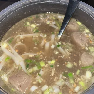 This was rare beef pho. It was horrible.