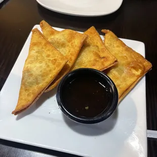 Crab Rangoon appetizer