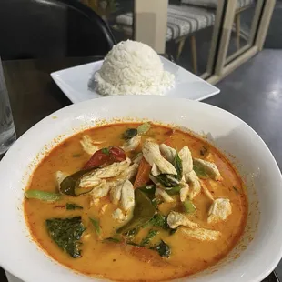 Red Curry Chicken Dinner