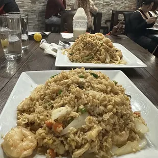 Chicken and shrimps Fried Rice Chicken Dinner