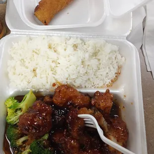 General Tso&apos;s Chicken w Steamed Rice