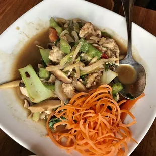 Chicken ginger stir fry $16.95