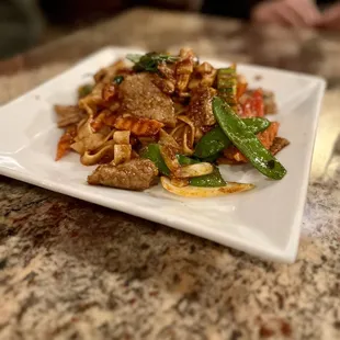 Drunken noodles