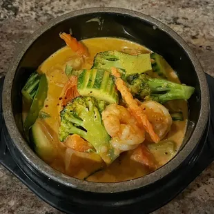 Shrimp panang curry