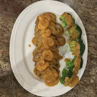 Eggplant and shrimp amazing