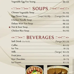 sushi and sashimi, menu