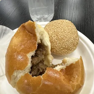 BBQ pork bun fresh from the oven