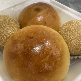 Fresh hot bbq pork buns