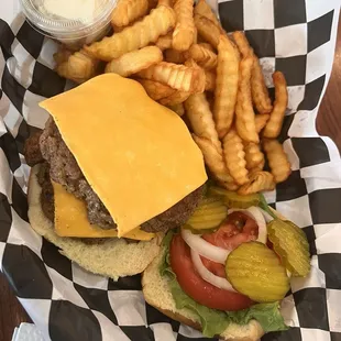 Double Cheeseburger with Fries