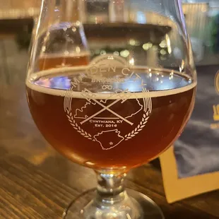 Honey Braggot aged in a Rye Barrel