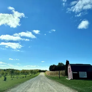 On the way in, beautiful day