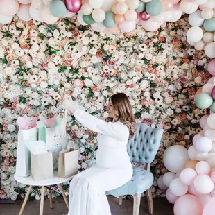 Kristine is perfect for a backdrop for your baby shower!