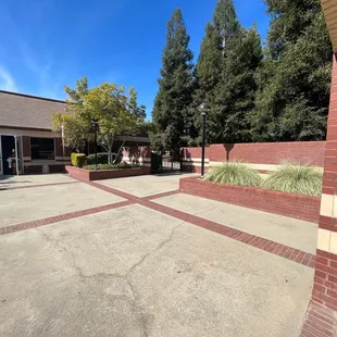Enclosed Patio area of reception hall