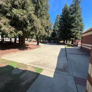 Service entrance to kitchenette for reception hall
