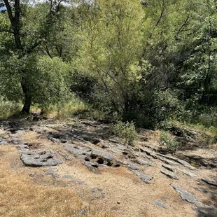 Mortars used for acorns!