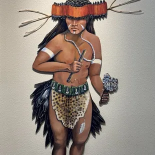 Painting inside the museum