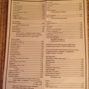 Menu part 2