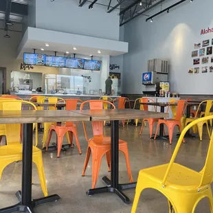 Pleasant and spacious dining area.