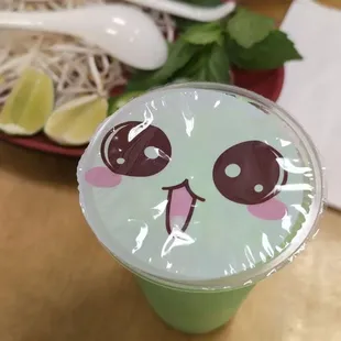 Honeydew boba tea! (No boba)