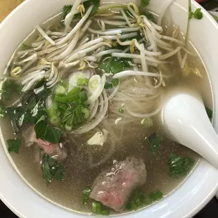 Pho with beef and tendons (#9)