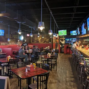 Seating area. It was packed when we arrived! Close to closing time when we left.