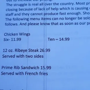 $12 for 6 wings? Nah