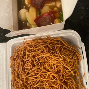 Crispy house special noodles 10-12-21
