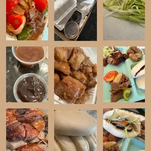 Dinner:  half Peking duck and bun, sweet sour spareribs, beef tomato