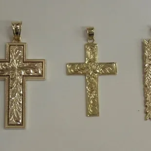 Available in 14kt, 18kt yellow, pink and white gold &amp; Sterling silver.