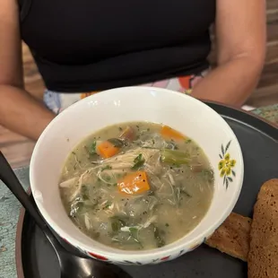 Chicken Gnocchi soup. Excellent
