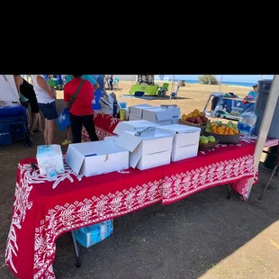 Refreshments for the volunteers