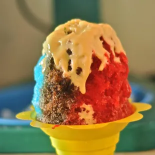 Rainbow with snowcap