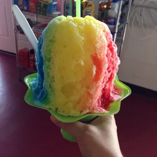 Blue Raspberry, Banana, &amp; Cherry...great flavor combo!