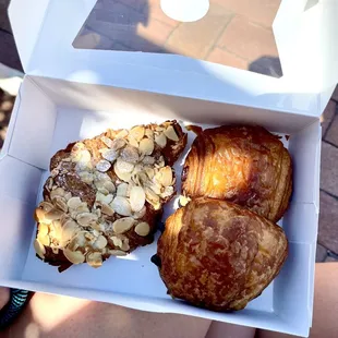 Chocolate and almond croissant