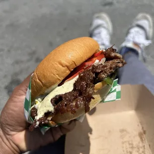 Spicy burger
