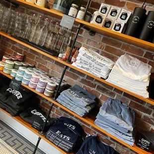 shelves of merchandise