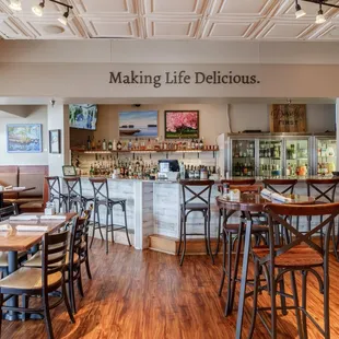 the interior of a restaurant