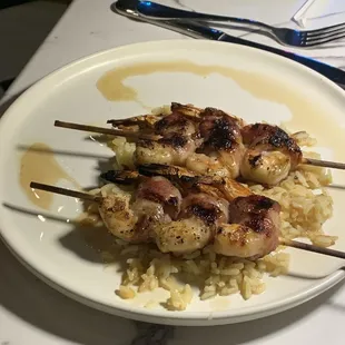 Bacon wrapped shrimp appetizer