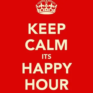 keep calm it's happy hour