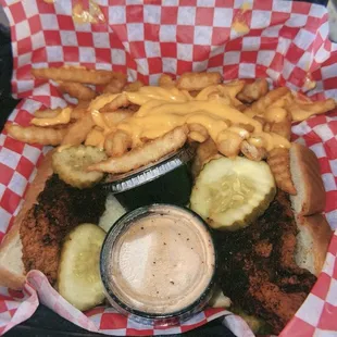 Tender Meal (Primary) with cheese fries