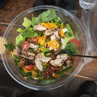 Cobb Salad with jerk chicken